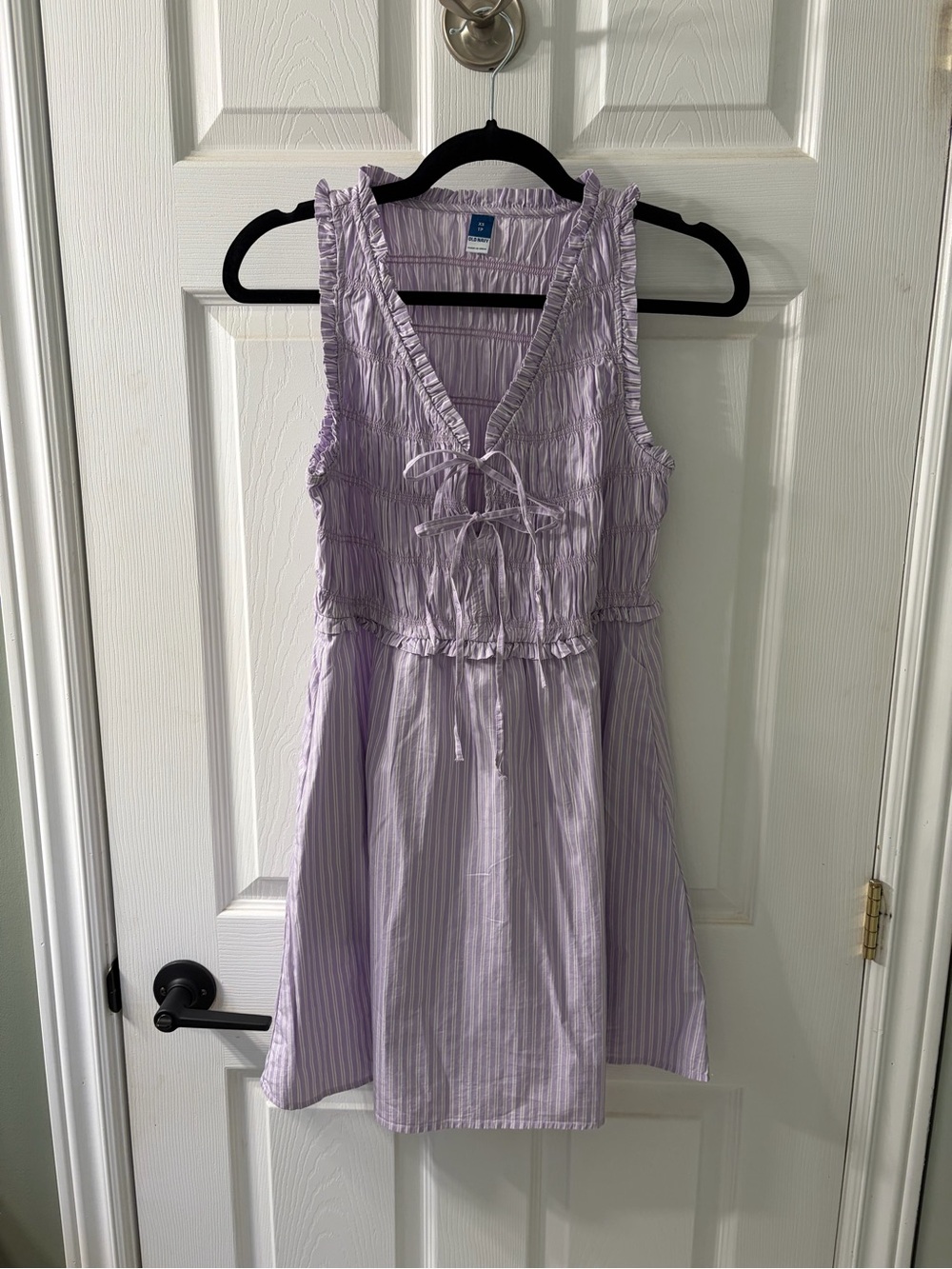 Old Navy Light Lavender Sleeveless Tie-Front Sundress